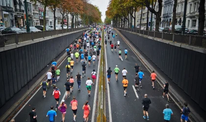 Event maraton tahunan di Jakarta.