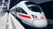 Kereta super cepat Bima 1 siap menyambut kedatangan penumpang.