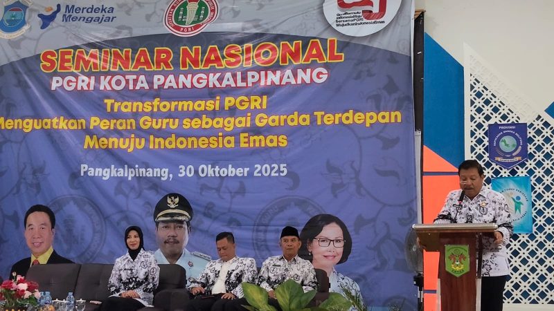 Walikota Pangkalpinang saat memberikan sambutan, foto :Renaldi