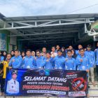 Caption: Foto bersama Kapolsek Namang, Kepala Desa Belilik dan peserta sosialisasi pencegahan Narkoba di kantor Desa Belilik, Jum'at (12/6). Foto: Renaldi